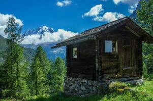 de landhuis, vallorcine, haute Savoie, Frankrijk foto