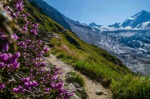 gletsjer van toer,chamonix,haute Savoie, Frankrijk foto