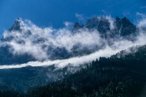 chamonix naalden, chamonix, haute savoie, Frankrijk foto