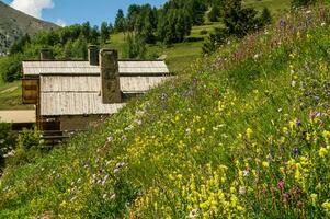 chalmettes ceillac in qeyra's in hautes alpen in Frankrijk foto