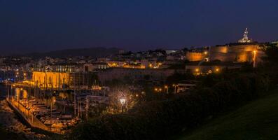 stad nacht Marseille in bouche du Rhône foto