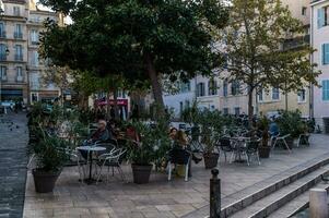 straat van de oud stad van marseille, foto