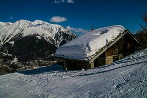 courmayeur, val van aoste, Italië foto