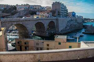 klein visvangst boot Marseille in bouche du Rhône foto