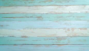 wijnoogst strand hout achtergrond - oud blauw kleur houten plank foto