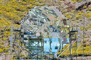 de spiegel telescoop Bij de nationaal observatorium van Chili foto