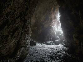 de grot van de ondergronds. foto