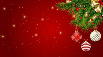 vrolijk Kerstmis achtergrond met Kerstmis elementen voor sociaal media berichten, spandoeken, groet kaarten, en web banners foto