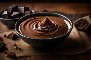 chocola is een Super goed bron van eiwit en is een Super goed bron van calcium en vitamine d. ai-gegenereerd foto