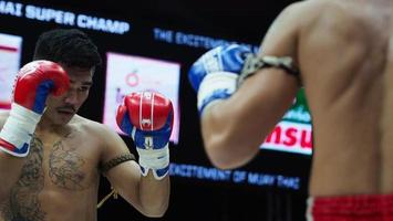 bangkok, thailand, 11 nov 2018 - muay thai superkampioen boksers foto