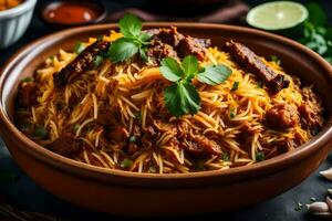 Indisch voedsel recepten - Indisch voedsel recepten. ai-gegenereerd foto