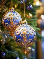feestelijk Kerstmis decoratie ideeën voor een vrolijk vakantie seizoen. ai gegenereerd. foto