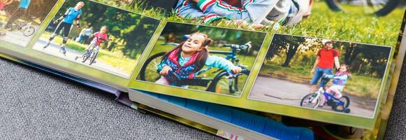 fotoboek album Aan dek tafel met reizen foto's foto