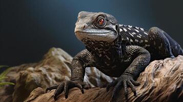 ai gegenereerd schattig ackie toezicht houden op natuur dier behang achtergrond foto