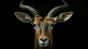 ai gegenereerd antilope beeld van een gazelle in de wild foto