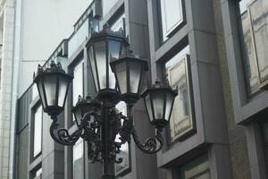 straat lamp in wijnoogst stijl. foto