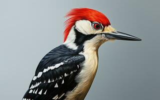 ai generatief specht vogel Aan natuurlijk milieu foto