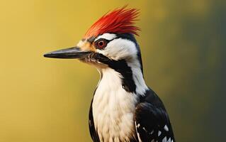 ai generatief specht vogel Aan natuurlijk milieu foto