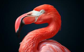 ai generatief Amerikaans flamingo vogel fotografie foto