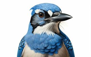 ai generatief blauw gaai natuurlijk vogel fotografie foto