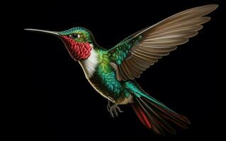 ai generatief kolibrie natuurlijk dier illustratie fotografie foto