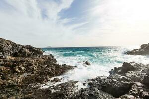 atlantic oceaan wild kust, tenerife, kanarie eilanden, Spanje foto