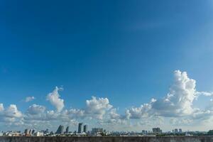 antenne visie van blauw lucht in zonnig dag in Bangkok, Thailand. foto