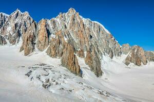 maand blanc massief, in de chamonix maand blanc foto