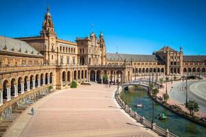 mooi plein de spanje, sevilla, Spanje foto