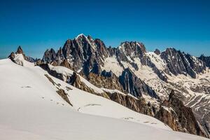 maand blanc massief, in de chamonix maand blanc foto