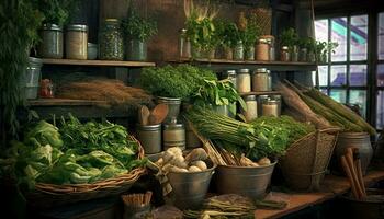 ai gegenereerd versheid van zomer bessen Aan een houten tafel, een fijnproever genot gegenereerd door ai foto