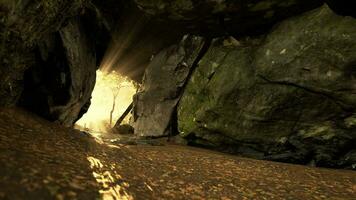 ongelooflijk zonsondergang van de grot foto