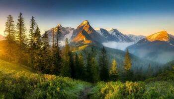 ai gegenereerd mooi natuur afbeelding foto