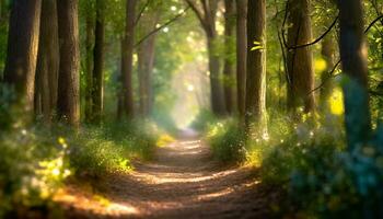 ai gegenereerd mooi natuur afbeelding foto