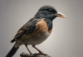 ai gegenereerd ai generatief dichtbij omhoog van een vogel foto