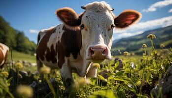 ai gegenereerd een schattig haan in een kip hok, omringd door natuur gegenereerd door ai foto