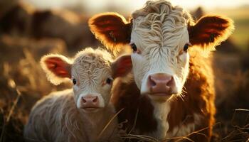 ai gegenereerd een schattig haan in een kip hok, omringd door natuur gegenereerd door ai foto