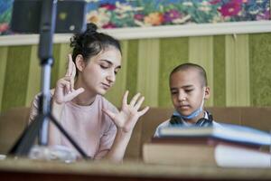 tutor onderwijs een kind foto