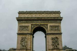de boog de triomphe in Parijs foto