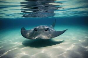 ai gegenereerd zee aquatisch water natuur scuba tropisch Florida reizen dier zoogdier mooi blauw foto