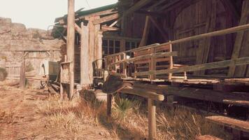 historisch wild west stad- Open lucht museum foto