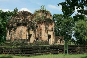 prasat stringlang, det udom wijk, ubon provincie, Thailand foto