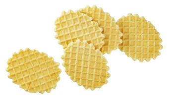 verzameling van belgisch wafels geïsoleerd Aan wit achtergrond foto