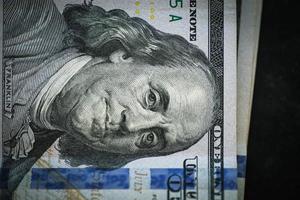 benjamin franklin op Amerikaanse dollar - usd foto