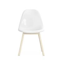 modern wit plastic stoel. 3d renderen foto