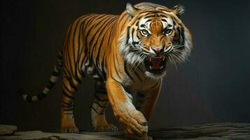 ai gegenereerd Bengalen tijger natura dier behang achtergrond foto
