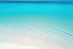 ai gegenereerd zand landschap zonnig eiland reizen zeegezicht zomer water schoonheid keerkring paradijs lucht foto