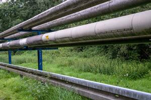 romp lijn pijpen industrie gas- en olie foto