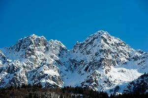 monte alben na de sneeuwval foto