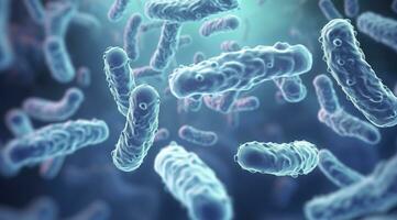 ai gegenereerd legionella pneumophila bacteriën. medisch 3d illustratie. ai gegenereerd foto